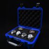 Timepiece valet for 6 watches in blue color by Elbrus Horology