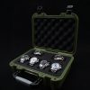 Timepiece valet for 6 watches in green color by Elbrus Horology