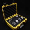 Timepiece valet for 6 watches in yellow color by Elbrus Horology